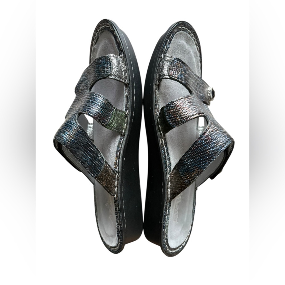 Alegria Venice Sandals Women Leather Slide Eu 37/US7-7.5 Comfort Shoe. - Picture 3 of 8